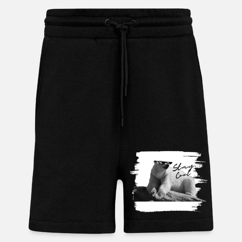 Eisbär - stay cool - Shorts - made by SPREAD - SOLID BLACK