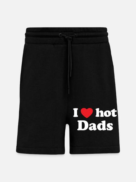 I love hot dads - Shorts - made by SPREAD - SOLID BLACK