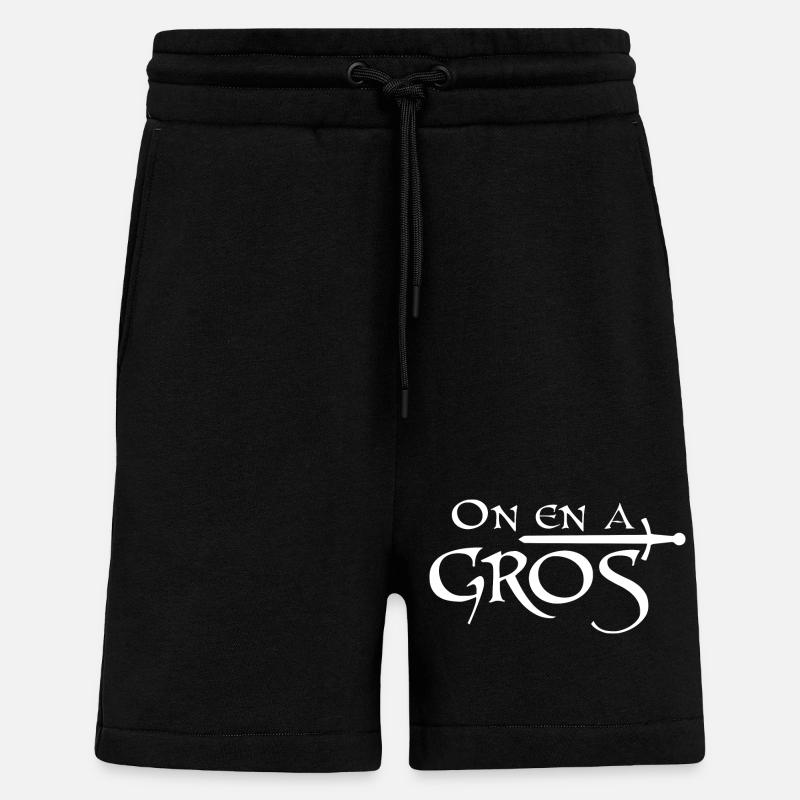 On en a gros - Short bio décontracté fabriqué en UE - SOLID BLACK