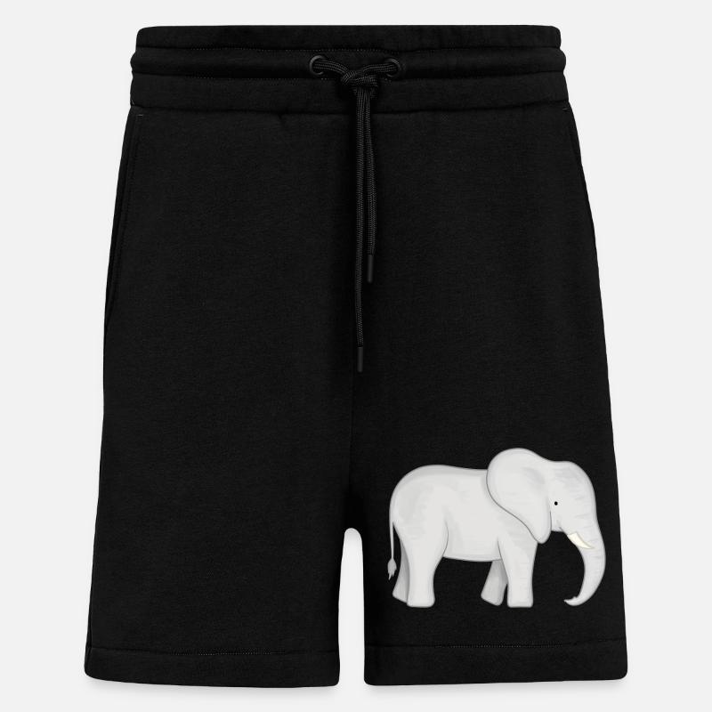 Bébé éléphant - Short bio décontracté fabriqué en UE - SOLID BLACK