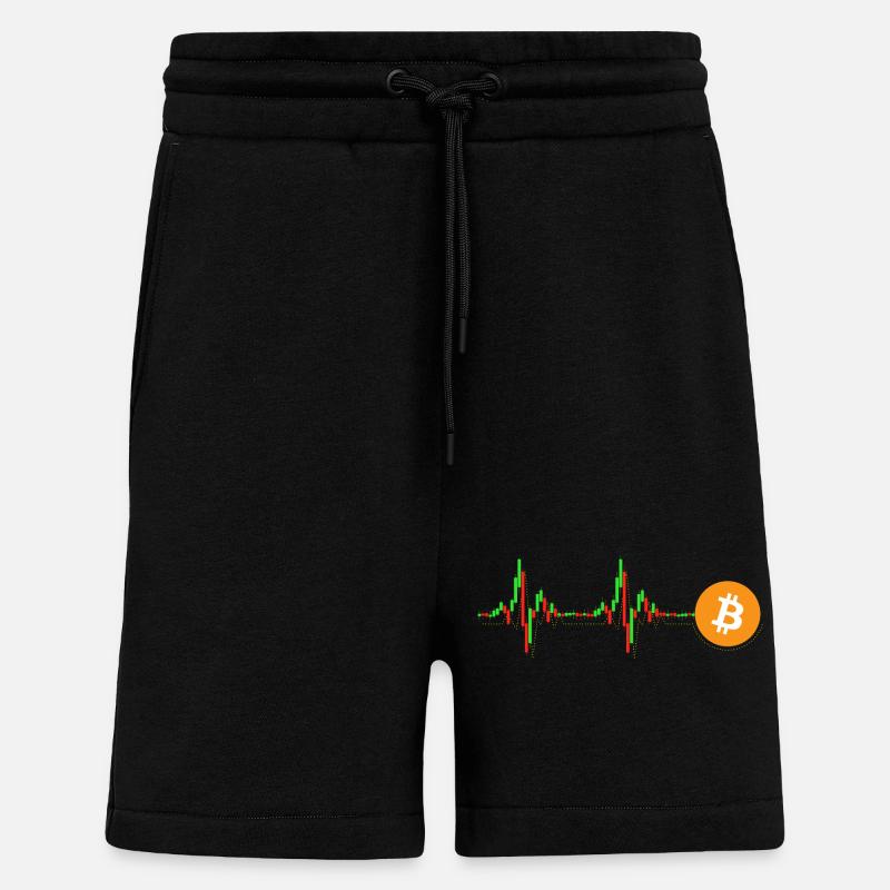Bitcoin Chart Muster - Shorts - made by SPREAD - SOLID BLACK