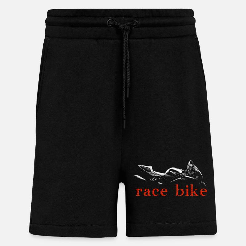 Vélo de course - Short bio décontracté fabriqué en UE - SOLID BLACK