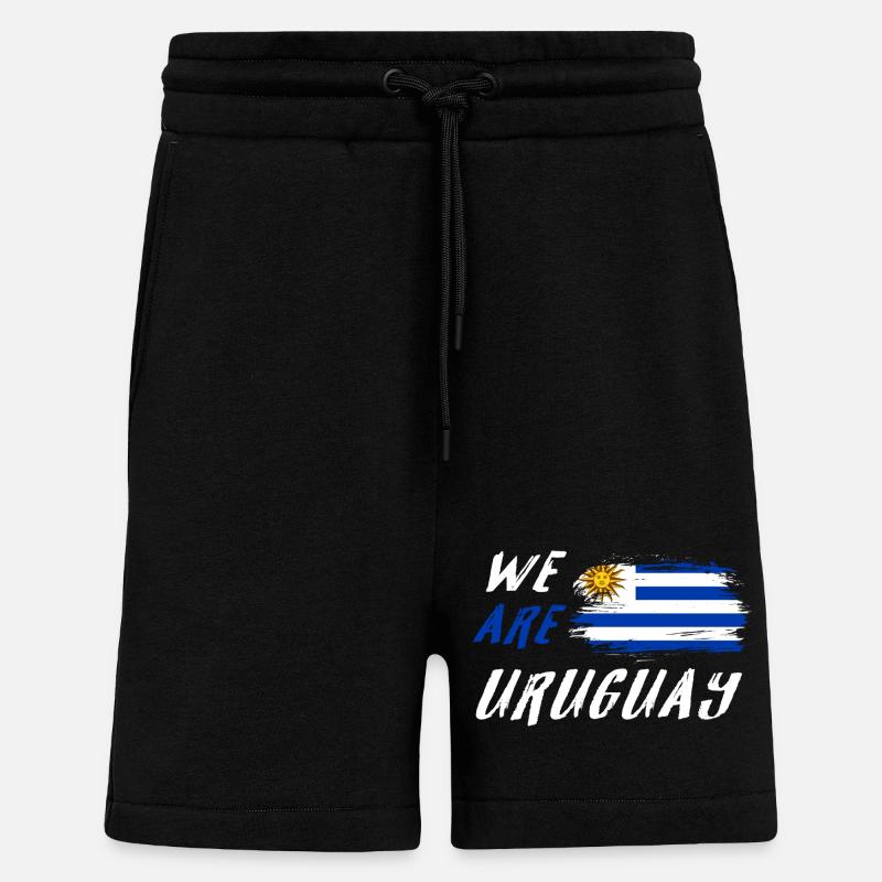 nous sommes l'Uruguay - Short bio décontracté fabriqué en UE - SOLID BLACK