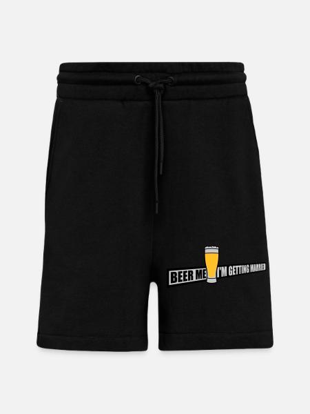Beer Me Getting Married - Shorts - made by SPREAD - SOLID BLACK