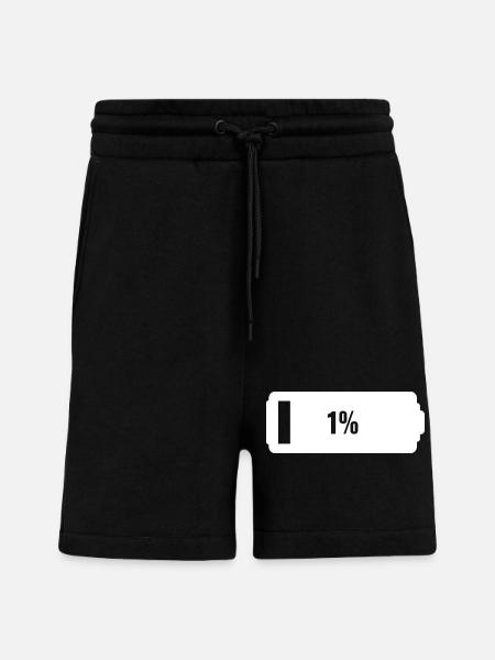 Low battery - Shorts - made by SPREAD - SOLID BLACK