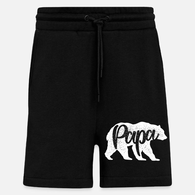 Wildcat Script Monochrome - Short bio décontracté fabriqué en UE - SOLID BLACK