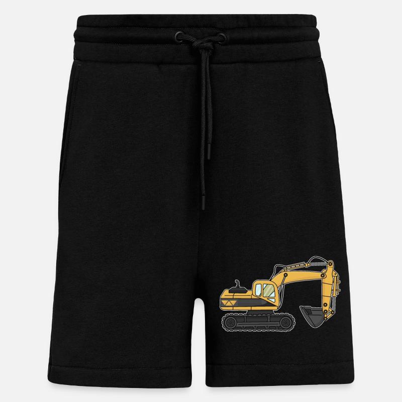 Bagger, Baustelle - Shorts - made by SPREAD - SOLID BLACK