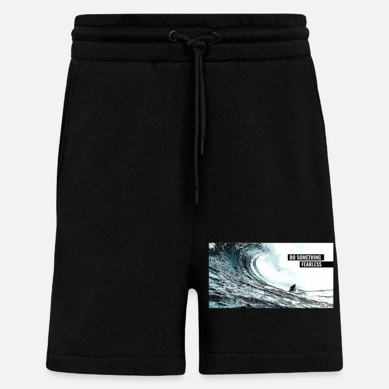 Faites quelque chose d’intrépide - Short bio décontracté fabriqué en UE - SOLID BLACK