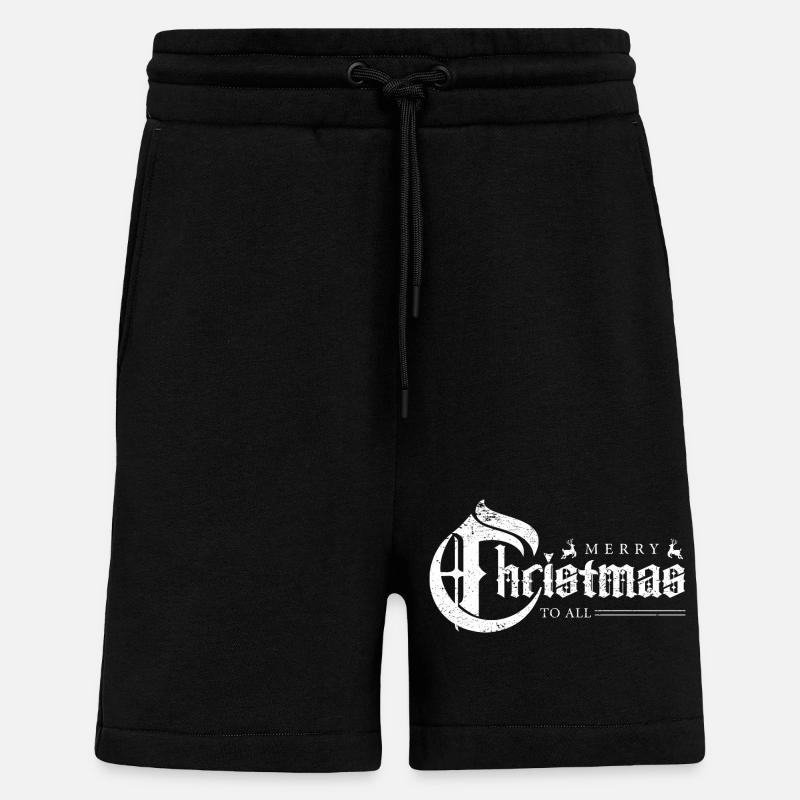 Gothic Weihnachtsbanner - Shorts - made by SPREAD - SOLID BLACK