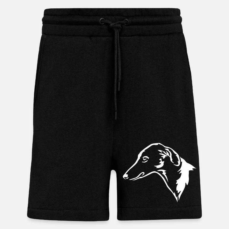Azawakh Kopf "Black Edition" - Shorts - made by SPREAD - SOLID BLACK