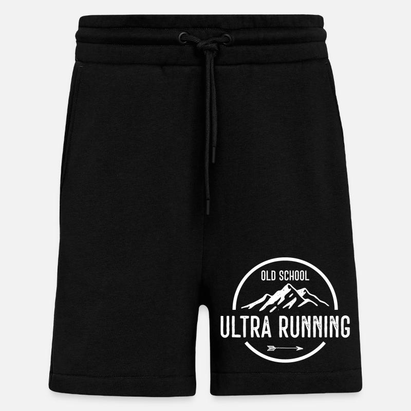 Old School Ultra Running - Shorts - made by SPREAD - SOLID BLACK