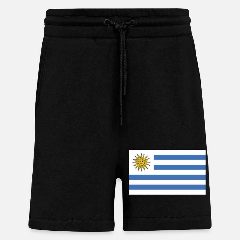 Uruguay Flagge - Shorts - made by SPREAD - SOLID BLACK