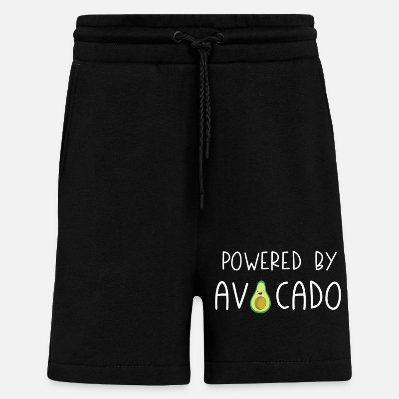 Powered by Avocado - Shorts - made by SPREAD - SOLID BLACK