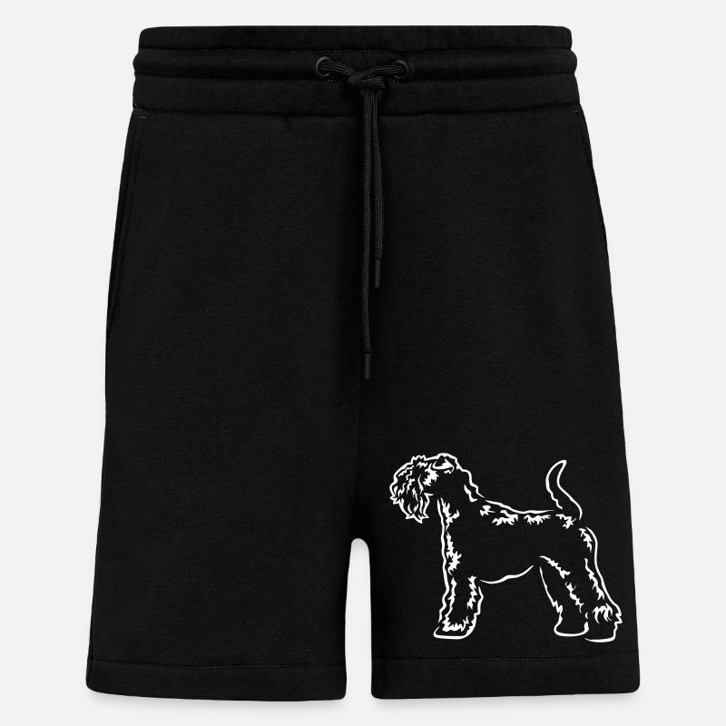 Kerry Blue Terrier "Black Edition" - Shorts - made by SPREAD - SOLID BLACK
