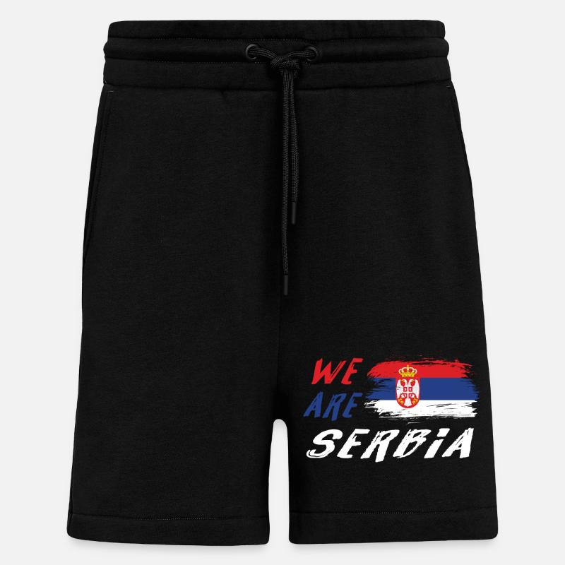 Wir sind Serbien - Shorts - made by SPREAD - SOLID BLACK