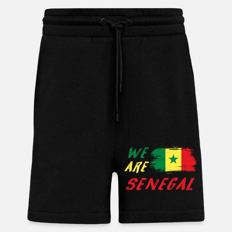 Wir sind Senegal - Shorts - made by SPREAD - SOLID BLACK