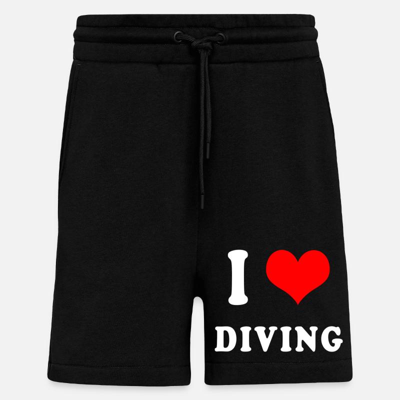 Ich liebe Tauchen - Shorts - made by SPREAD - SOLID BLACK