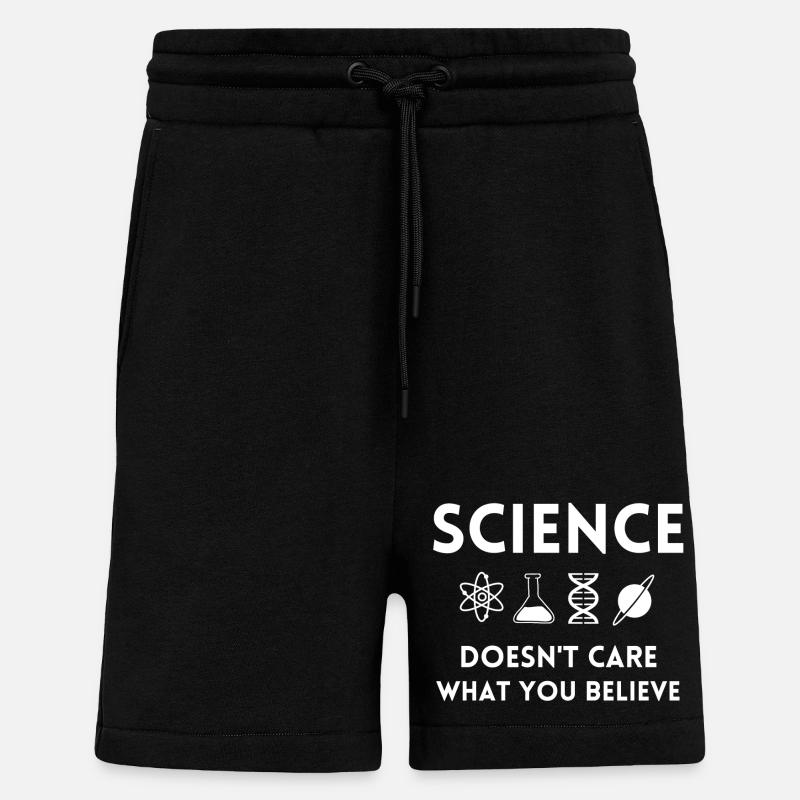 science, science fan, scientist - Shorts - made by SPREAD - SOLID BLACK