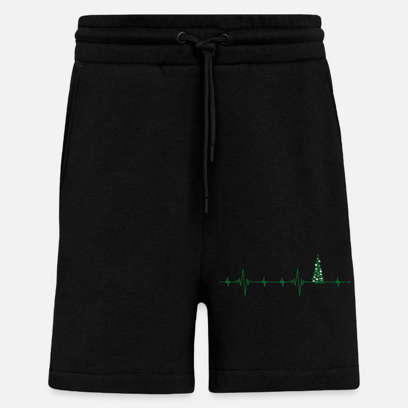 Weihnachtsbaum Puls Kunstwerk - Shorts - made by SPREAD - SOLID BLACK