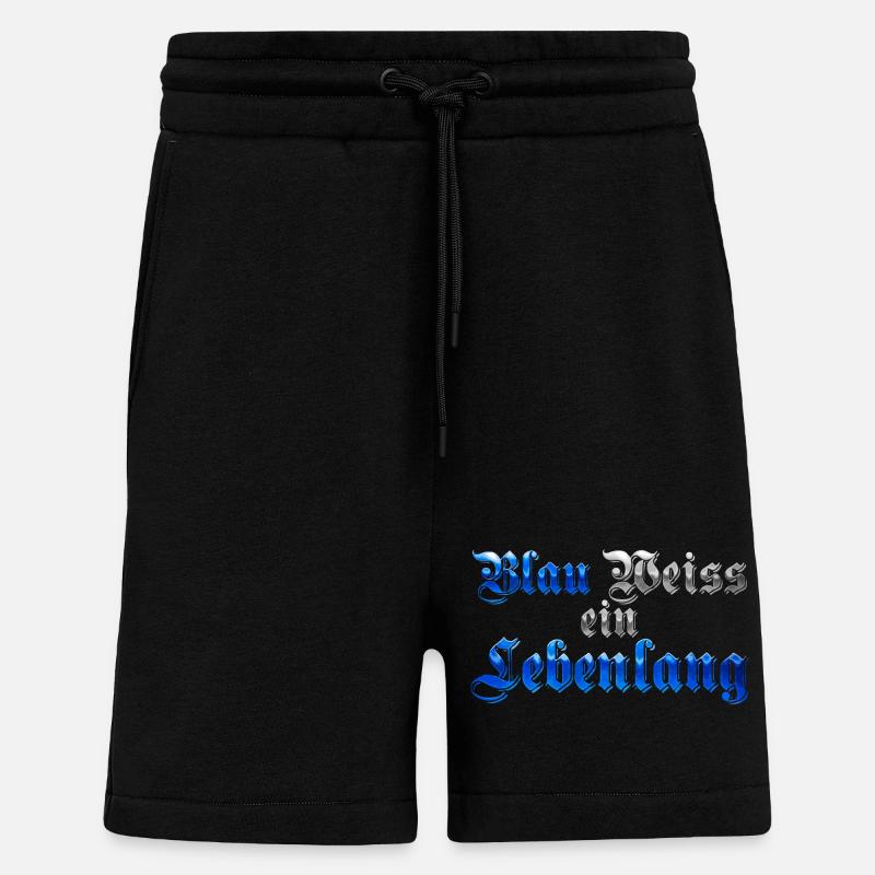 Blau Weiss ein Lebenlang - Shorts - made by SPREAD - SOLID BLACK