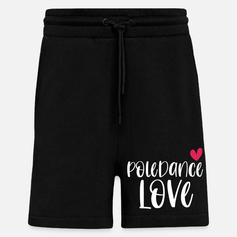 Pole Dance Love Poledancing Pole Gift - Shorts - made by SPREAD - SOLID BLACK