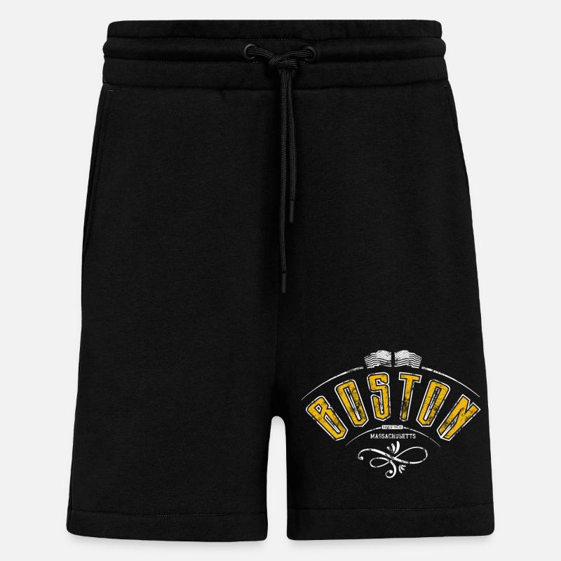 Boston Grunge-Effekt - Shorts - made by SPREAD - SOLID BLACK