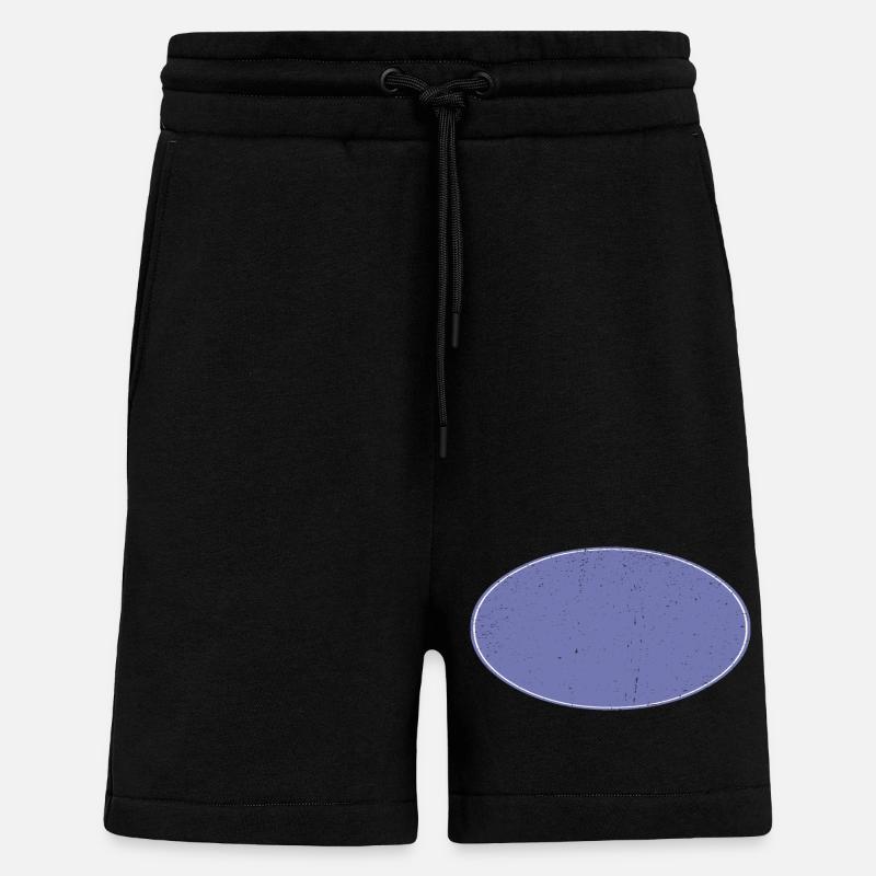 Ovaler Background Hintergrund schmutzig violett - Shorts - made by SPREAD - SOLID BLACK