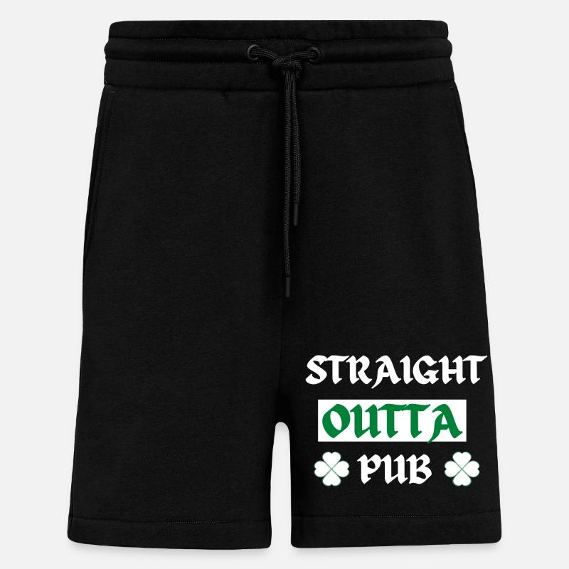 Pub Night Shamrock Tee - Shorts - made by SPREAD - SOLID BLACK