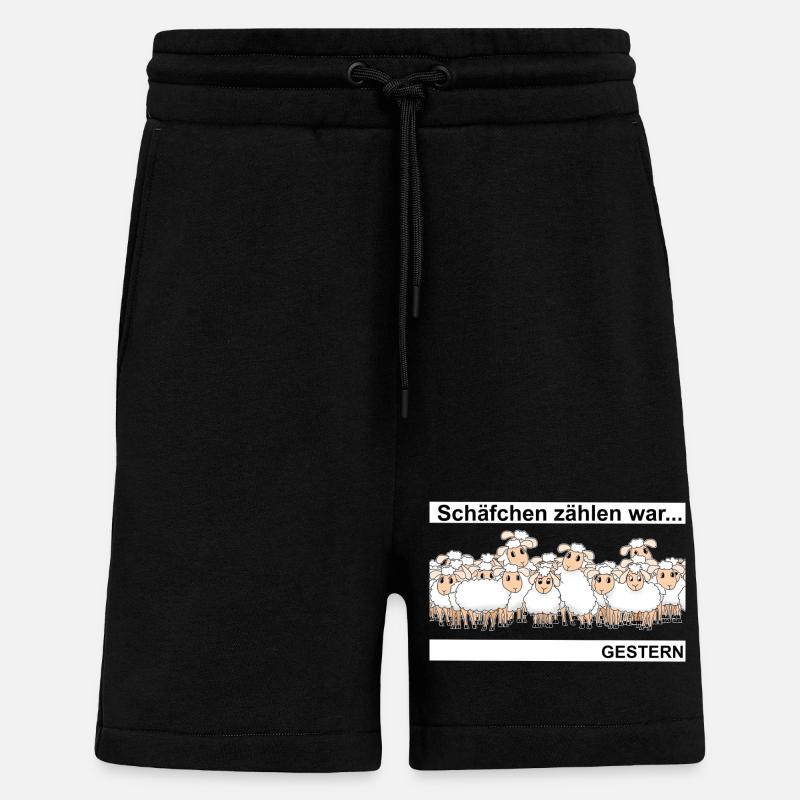 Schäfchen zählen - Shorts - made by SPREAD - SOLID BLACK