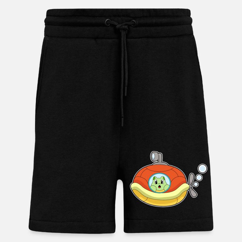 Schildkröte U-Boot - Shorts - made by SPREAD - SOLID BLACK