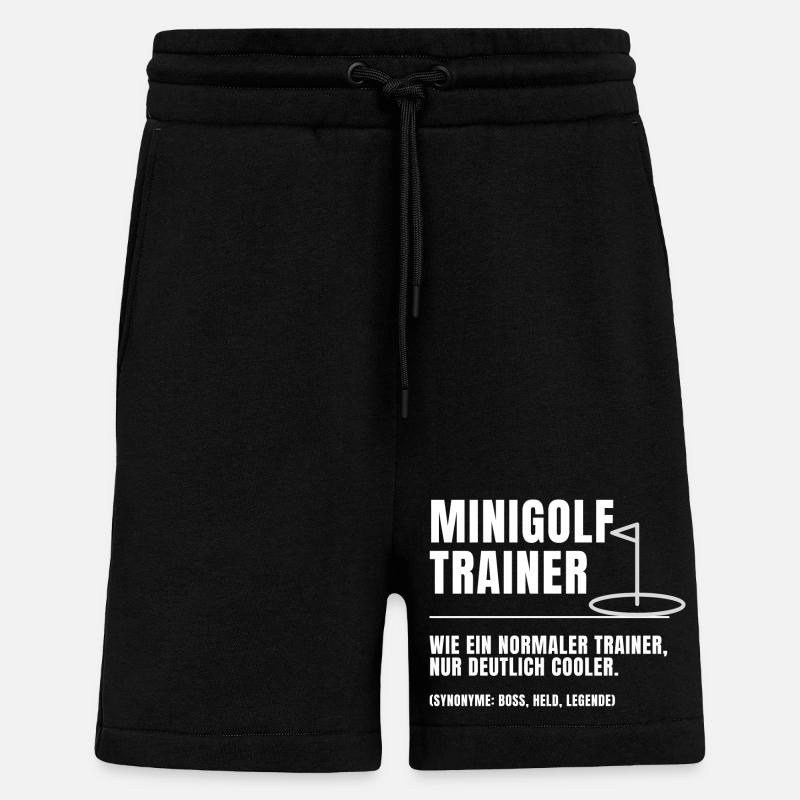 Minigolf Trainer Definition - Shorts - made by SPREAD - SOLID BLACK