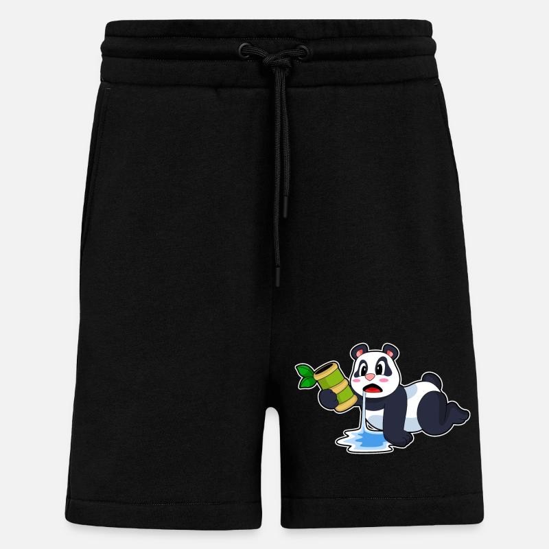 Panda Bambus - Shorts - made by SPREAD - SOLID BLACK