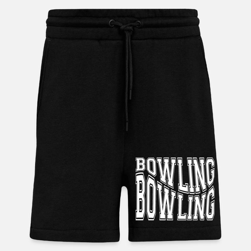 Bowling, Bowling Fan, Bowling - Shorts - made by SPREAD - SOLID BLACK