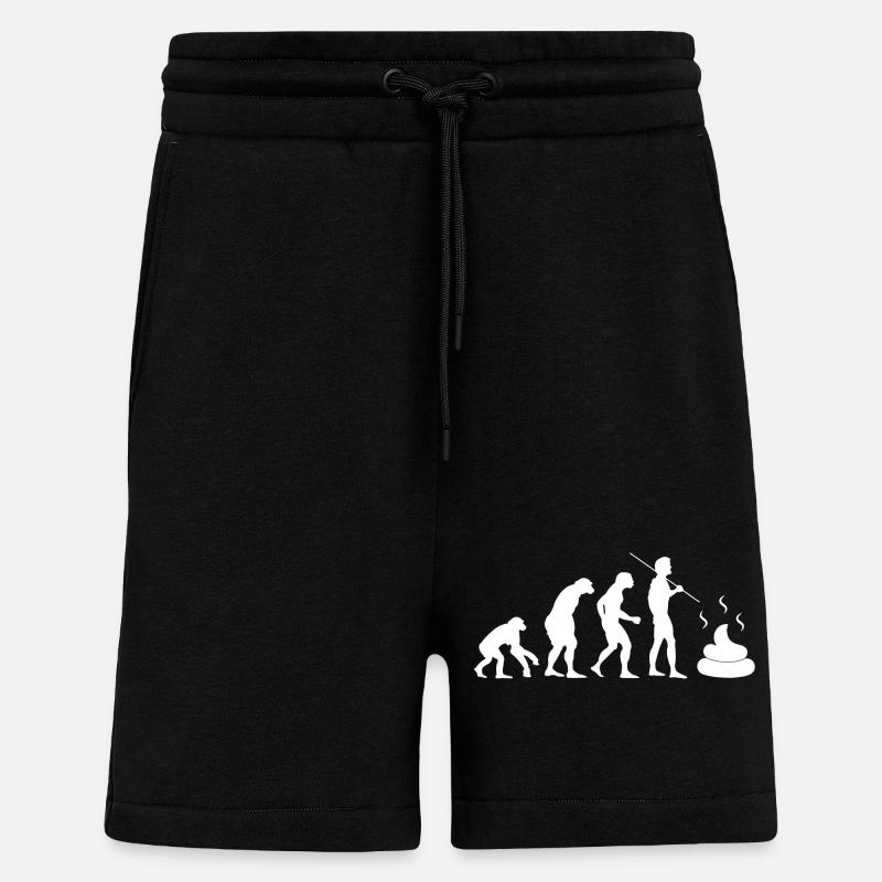 intestinal evolution - Shorts - made by SPREAD - SOLID BLACK