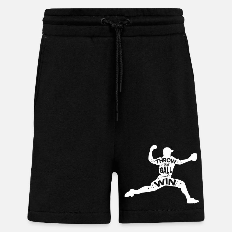 Baseball Spruch - Shorts - made by SPREAD - SOLID BLACK