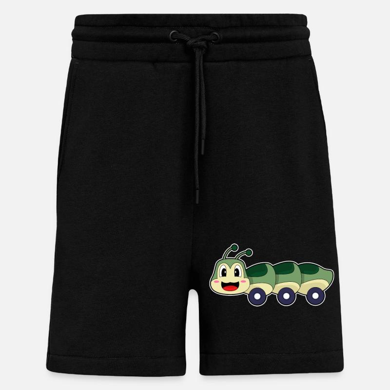Raupe Auto - Shorts - made by SPREAD - SOLID BLACK