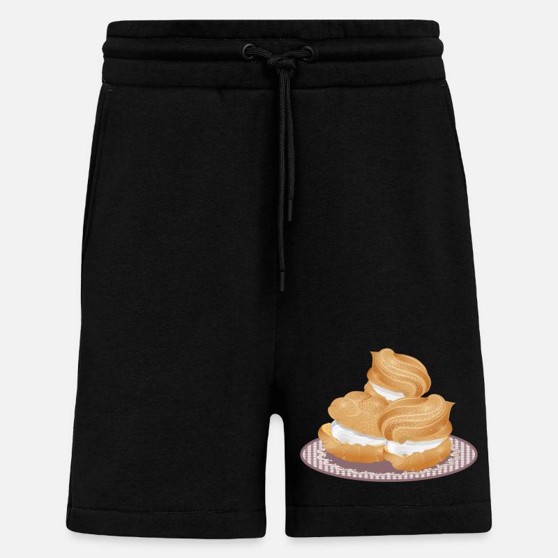 Illustration von drei gefüllten Windbeutel - Shorts - made by SPREAD - SOLID BLACK