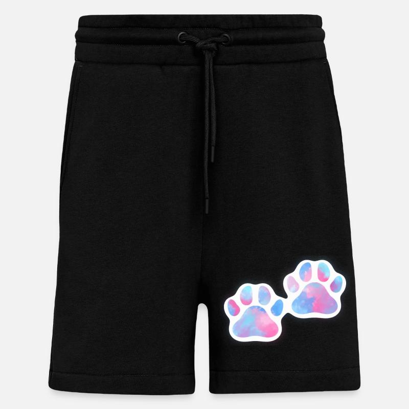 Hundepfoten Galaxy - Shorts - made by SPREAD - SOLID BLACK