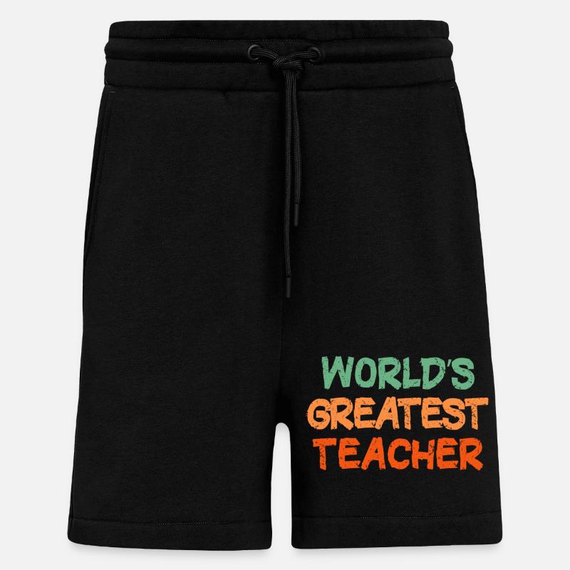 Farbenfrohe handgeschriebene Lehrer-Hommage - Shorts - made by SPREAD - SOLID BLACK