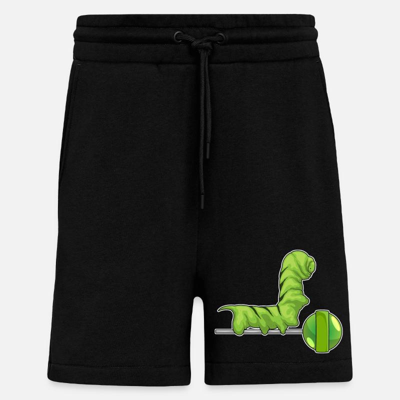 Sucette chenille - Short bio décontracté fabriqué en UE - SOLID BLACK