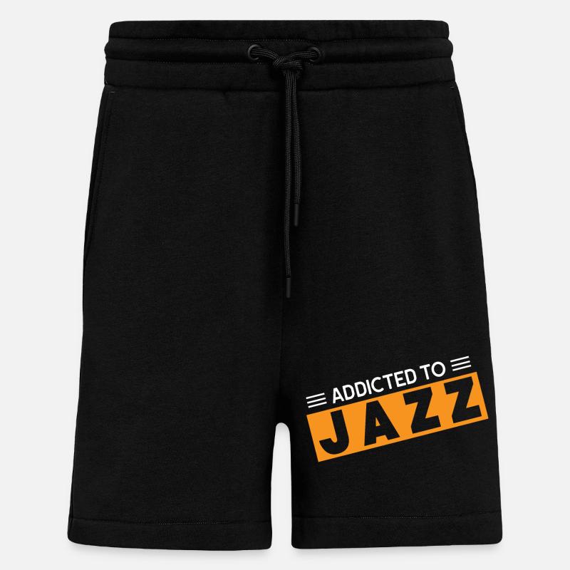 Süchtig nach Jazz - Shorts - made by SPREAD - SOLID BLACK