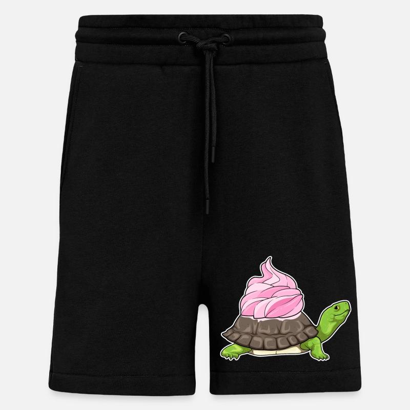 Turtle Frosting - Shorts - made by SPREAD - SOLID BLACK
