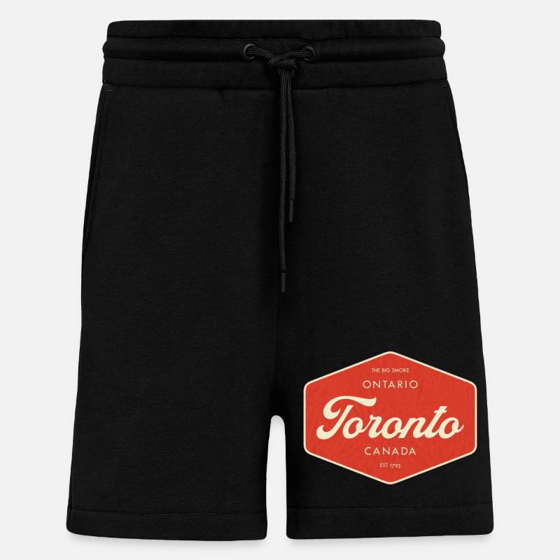 Toronto Retro Schild - Shorts - made by SPREAD - SOLID BLACK