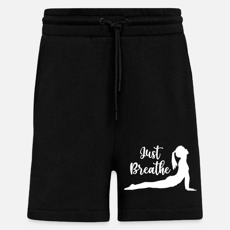 Yoga Gift Idea - Namaste - Shorts - made by SPREAD - SOLID BLACK