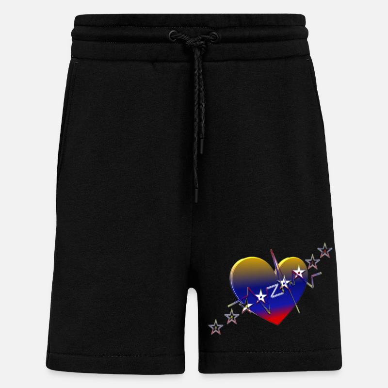 LATENTE VENEZUELA - Short bio décontracté fabriqué en UE - SOLID BLACK