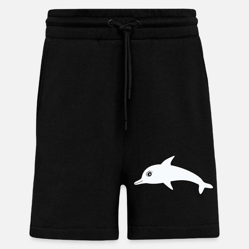 Delfin Delphine - Shorts - made by SPREAD - SOLID BLACK