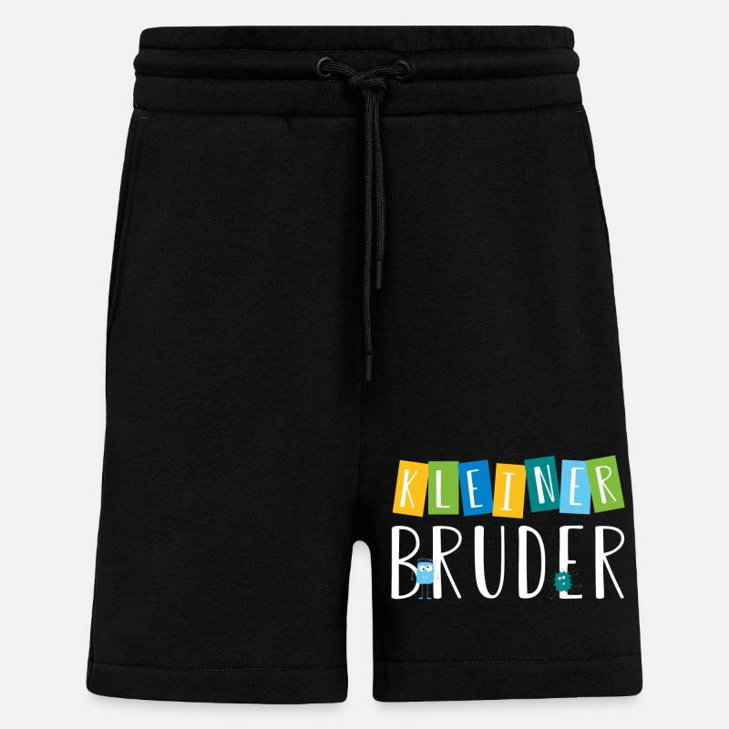 kleiner Bruder - süße Monster - Shorts - made by SPREAD - SOLID BLACK