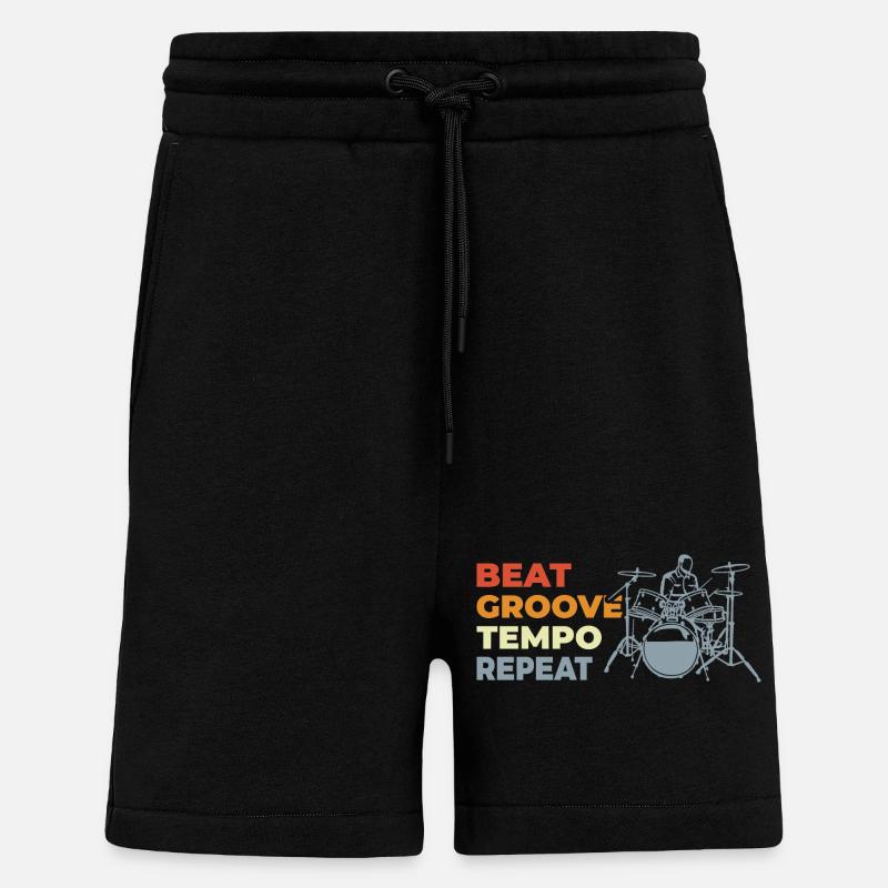 Schlagzeuger Motivation - Shorts - made by SPREAD - SOLID BLACK