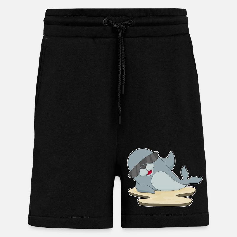 Seehund Sonnenbrille - Shorts - made by SPREAD - SOLID BLACK
