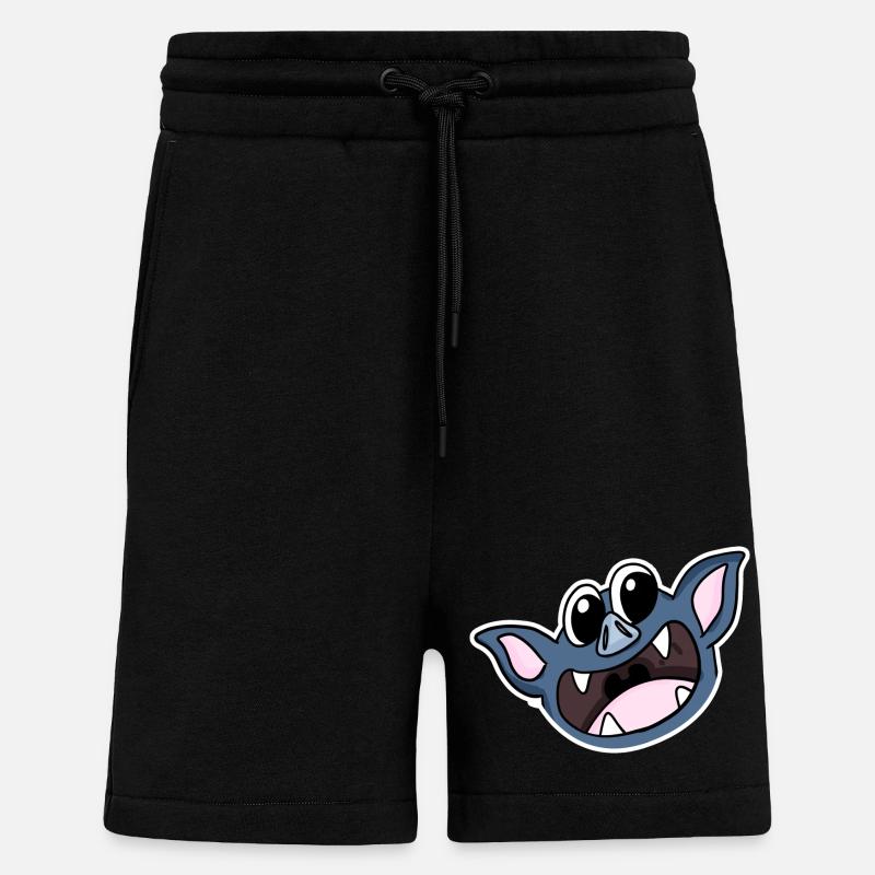 Bat head - Shorts - made by SPREAD - SOLID BLACK